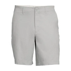 George Men's Flat Front Shorts 9” Inseam Sizes Size 46 Soft Silver NWT - Picture 1 of 4