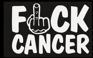 Fu*k Cancer Die Cut Vinyl Aufkleber Fenster Aufkleber Auto LKW SUV - Bild 1 von 5
