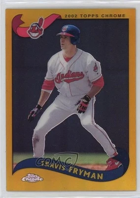 2002 Topps Chrome refrator de ouro Travis Fryman #275 - Imagem 1 de 2