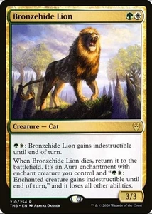 X 1 Bronzehide Lion NM-M Theros Beyond Death 210 MTG Magic The Gathering - Picture 1 of 2
