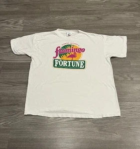 Camiseta Fortuna Vintage Años 90 FLAMINGO FLORIDA LOTTERY Sunset Art Lotto - Imagen 1 de 8