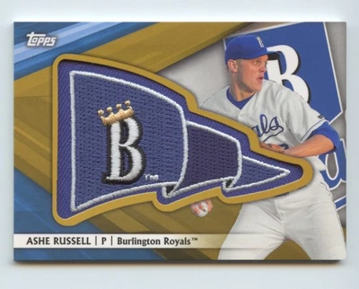 2016 TOPPS PRO DEBUT #PP-AR ASHE RUSSELL PENNANT PATCHES GOLD 01/50 ROYALS - Image 1 of 2