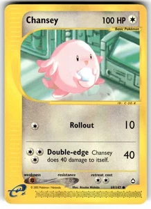 Pokémon TCG Chansey Aquapolis ~ Super Rare Set ~ 69/147  Pokemon NM - Picture 1 of 2