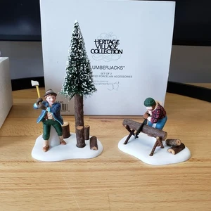 Department 56 Lumberjacks Heritage Village Set of 2 - Picture 1 of 14