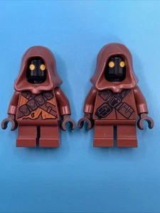 Lego Star Wars Jawa Pack of 2 Minifigures 75220 Tattered + Straps / Black Stain - Picture 1 of 4