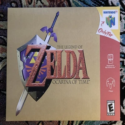 NEW Legend of Zelda: Ocarina of Time CLEAR 12” Lathe Cut Vinyl LP N64 VGM OoT - Image 1 of 3
