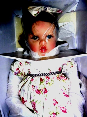 ASHTON DRAKE /CHERYL HILL CLOTH & VINYL "GRANDMA'S PRECIOUS TREASURE" WITH COA - Image 1 of 4