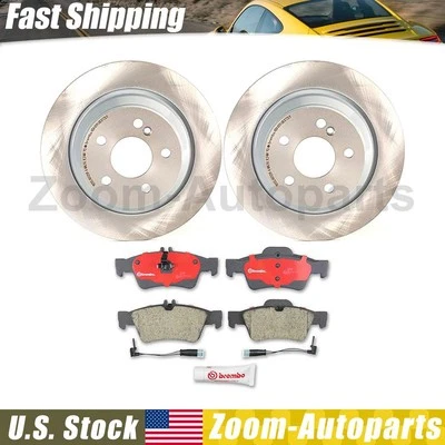 Kit de pastillas de freno rotores de freno traseros Brembo OE para Mercedes-Benz CL500 2003-2006 Foto 1 de 4