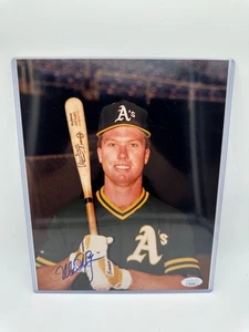 Mark McGwire Oakland Leichtathletik signiertes 8 x 10 Farbfoto JSA COA - Bild 1 von 4