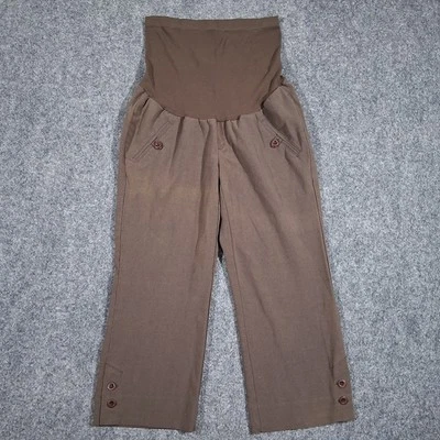 Motherhood Maternity Capris Color Brown Size Small - Image 1 of 4