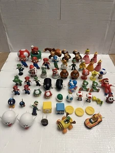 Giant Lot Nintendo  Super Mario Bros Toys Plastic Luigi Donkey Kong Peach Yoshi - Picture 1 of 24