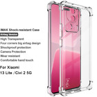 Imak For Xiaomi 13 Lite 5G, Shockproof Clear 4 Airbags Soft Rubber Case Cover