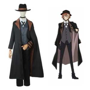 Bungou Stray Dogs Nakahara Chuuya Cosplay Costume Wig Hat Full Set - Picture 1 of 7