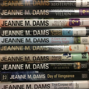 Book lot of 10 Jeanne M. Dams Hardcovers - Picture 1 of 1