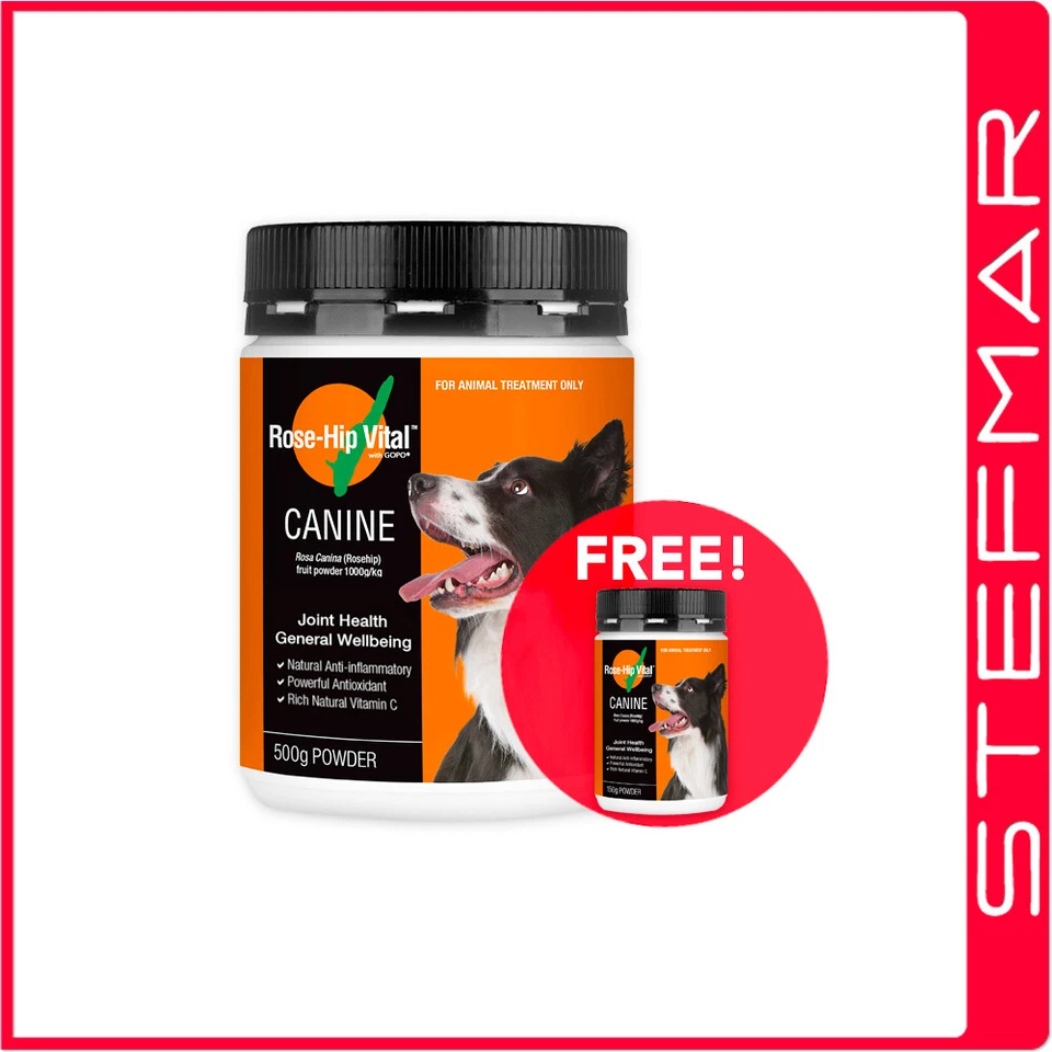 RoseHip Canine Powder 500g 500 gms + FREE Bonus 150g -CALC
