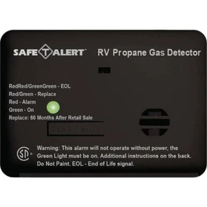 MTI Industries Gas Alarm Safe-T-Alert Mini RV Propane/LP 20 Series 12-Volt Black - Picture 1 of 2