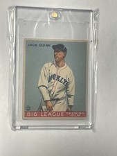 1933 Goudey Big League Chewing Gum R319 Jack Quinn #78 Rookie RC