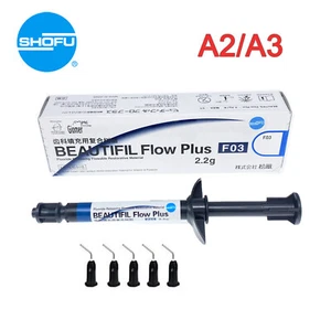 SHOFU BEAUTIFIL Flow Plus F03 Low Flow flowable Restorative 2.2g Syr. A2 A3 - Picture 1 of 12