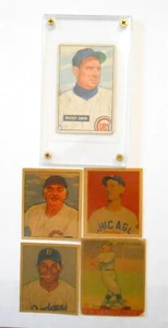1933-51 Group 5 Baseball Cards Mickey Owen Joe Judge Carl Furillo Schmitz Frisch - Picture 1 of 7