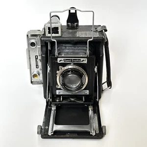 Graflex Speed Graphic 2-1/4 x 3-1/4" Press Camera Zeiss Tessar 10.5 cm Lens READ - Picture 1 of 8