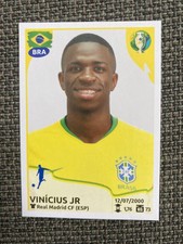 2019 Panini Madrid Vinicius Junior Rookie Brazil Sticker Jr. #33 Copa America