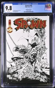 CGC 9.8 WP SPAWN #250 CAPULLO B+W SKETCH VARIANT IMAGE COMICS 2015 MCFARLANE - Bild 1 von 2