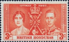 BRITISH HONDURAS -1937- Coronation of King George VI and Queen Elizabeth I  #112