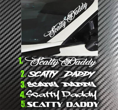 Scatty Daddy Windshield 22" Decal Sticker Fits Dodge Charger Scat Pack - Image 1 of 3