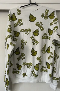 The Grinch Sweatshirt Shirt Large, Green and White - Picture 1 of 3