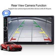 Bluetooth 7 Auto Stereo Radio 2 DIN MP5 Player Touchscreen U-Disk + 8LED Kamera