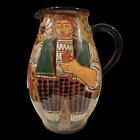 Grand vase pichet marque slipware faïence art européen poterie flèche Angleterre