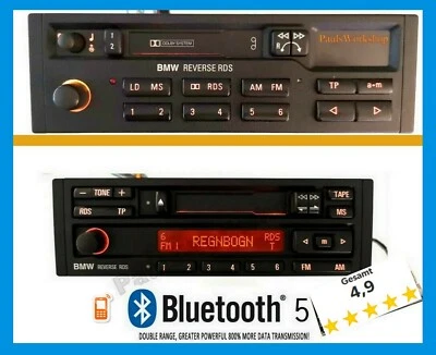 Bluetooth 5.0 AUX Modernisierung Autoradio Umbau BMW Reverse RDS BP3836  BP4836 - Bild 1 von 2