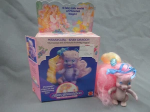 1987 Vintage Mattel Lady Lovely Locks Merrycurl Baby Dragon Complete Open Box EX - Picture 1 of 5