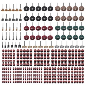 Polishing Wheel Sanding Belt Sleeves Drum Mandrels Brush Kit for Rotating Tool - Picture 1 of 9