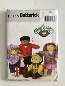 2007 Butterick Pattern B5158 Cabbage Patch Kids 16" & 20" Doll Clothes Uncut