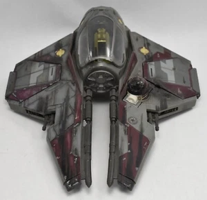 Star Wars ROTS Obi-Wan Kenobi's Jedi Starfighter Vehicle Hasbro 2005 Damaged - Picture 1 of 6