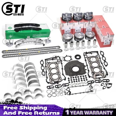 Engine Overhaul Rebuild Kit FOR Jaguar Land Rover Range Rover 3.0L Gas AJ126 V6 - Image 1 of 4