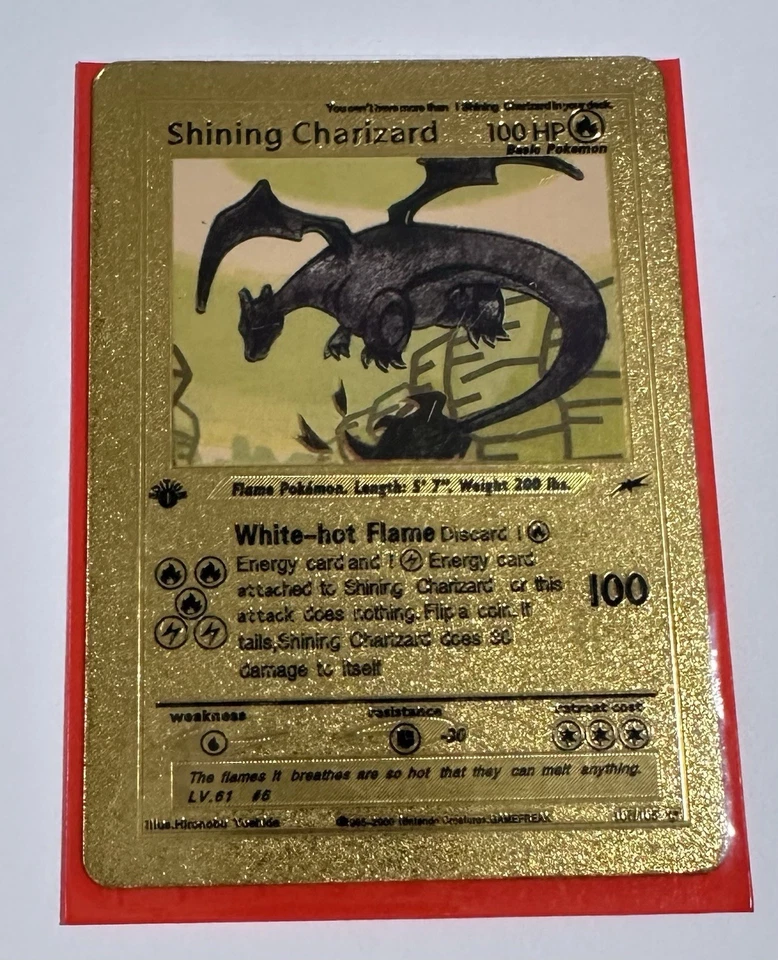 Pokémon TCG Shining Charizard Neo Destiny Holo Card 107/105 - Image 1 of 1
