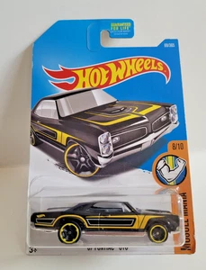 Hot Wheels 2017 Muscle Mania 8/10  '67 Pontiac GTO Black - Picture 1 of 3