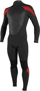 O'Neill Men's Epic 3/2mm Back Zip Full Wetsuit - Medium Tall - Black/Red (4211B) - Picture 1 of 3