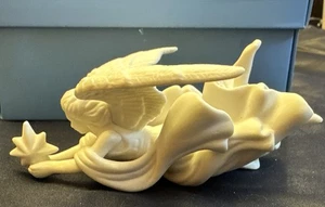 WEDGWOOD Weihnachtsschmuck ENGEL mit STERN weiß PORZELLAN Biskuit verpackt ~ - Bild 1 von 7