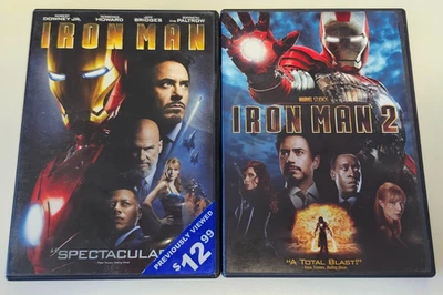 Iron Man & Iron Man 2 Movies on DVD - USED - Image 1 of 3
