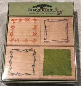 Image Tree Rubber Stamps Leaves A Lasting Impression By Susy Retto New Set Four - Picture 1 of 7