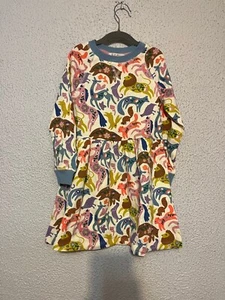 New with Tag Mini Boden - Girls Cotton Animal Print Sweatshirt Long Sleeve Dress - Picture 1 of 4