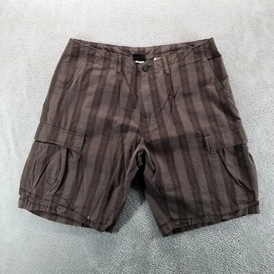 Pantalones Cortos Patagonia Para Hombre 36 Marrón 10" Carga Rayas Algodón Orgánico Senderismo Patín Foto 1 de 4