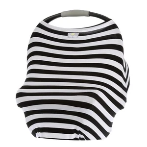 ❤️  Itzy Ritzy 4-in-1 Nursing Cover Stripe Car Seat - Picture 1 of 4