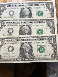 Lot Of 3 Star Bills In Succession 2021 - Picture 1 of 1