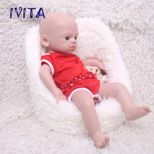 IVITA 19'' Handmade Lifelike Girl Infant FullBody Silicone Reborn Baby Doll Xmas - Picture 1 of 9