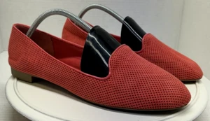 Fioni Shoes Womens 8.5 40.5 Coral Fabric Ballet Flats Comfort Slip On Shoes Walk - Picture 1 of 12