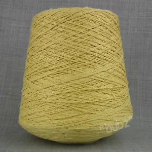 WEICHES 4-FÄDIGES BAUMWOLLGARN 500g KONE VINTAGE PRIMELGELB HANDMASCHINENSTRICKEN - Bild 1 von 3